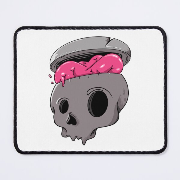 Item preview, Think Off Grungy Zombie Skull Brain Art designed and sold by HarsuPreart.