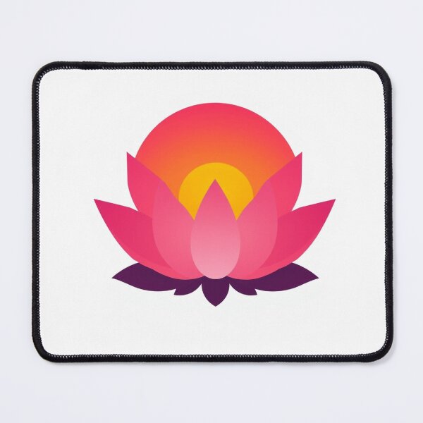 Item preview, Sacred Lotus Flower Geometric - Modern Graphic Art designed and sold by QuirkThreadsCo.