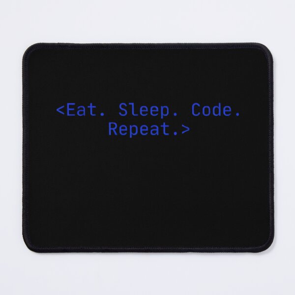Item preview, Eat Sleep Code Repeat – Minimalist Programmer Daily Routine Meme designed and sold by mentosdesigner.