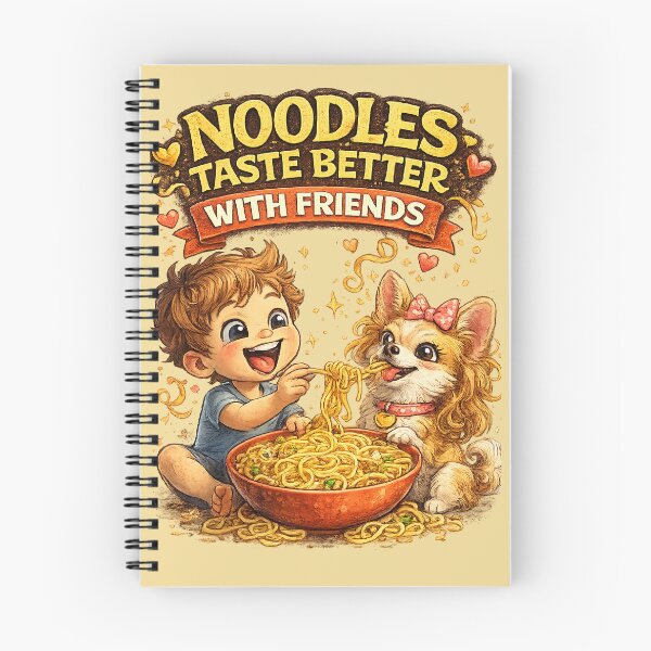 Aperçu de l'œuvre Les nouilles sont meilleures entre amis. créée et vendue par mr.bardook.