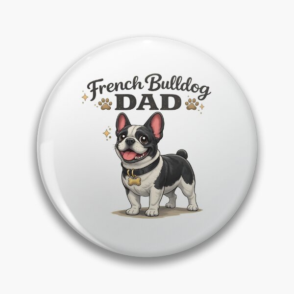 Item preview, French Bulldog DAD Happy Cartoon Pet Canine designed and sold by StranHabesre51.