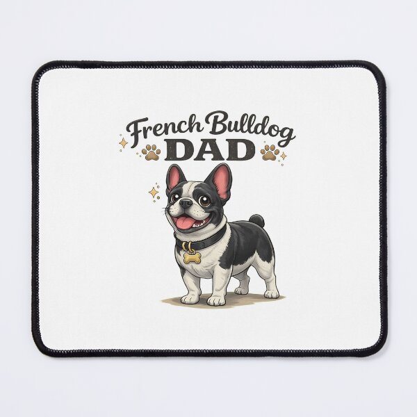 Item preview, French Bulldog DAD Happy Cartoon Pet Canine designed and sold by StranHabesre51.
