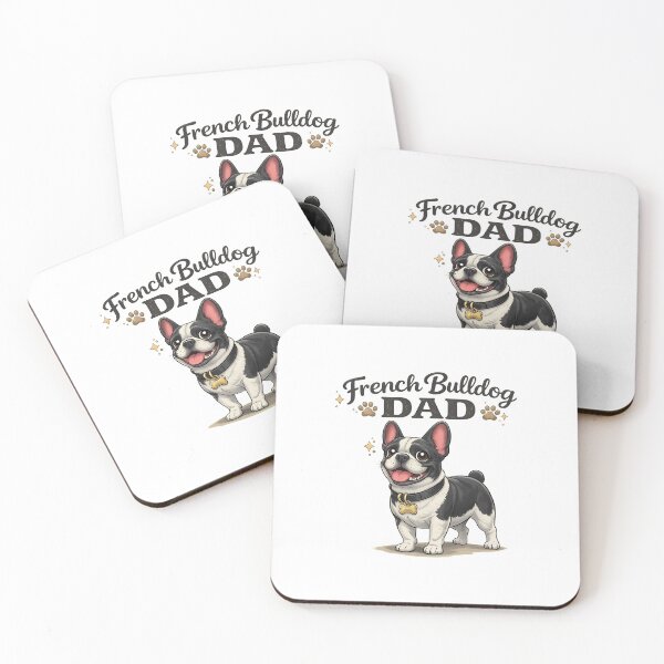 Item preview, French Bulldog DAD Happy Cartoon Pet Canine designed and sold by StranHabesre51.