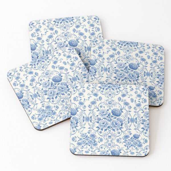 Item preview, Blue and White Chinoiserie Floral Seamless Pattern designed and sold by FashioonTrends.