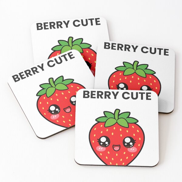 Item preview, Berry Cute Sweet Kawaii Strawberry with Saying designed and sold by BoosterShop.