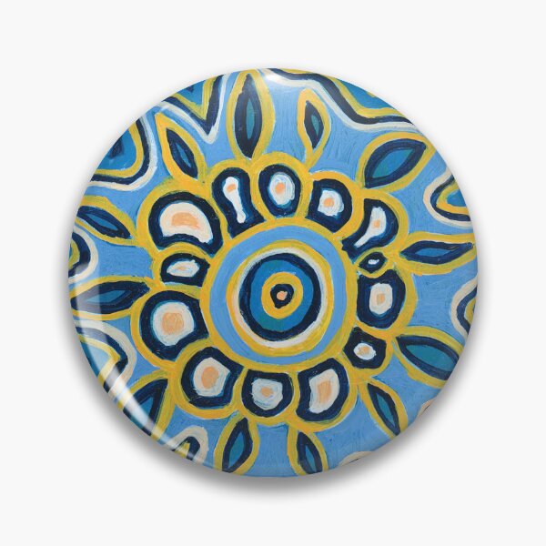 Item preview, Blue Lotus Mandala | Spiritual Boho Art designed and sold by DanjaArt.