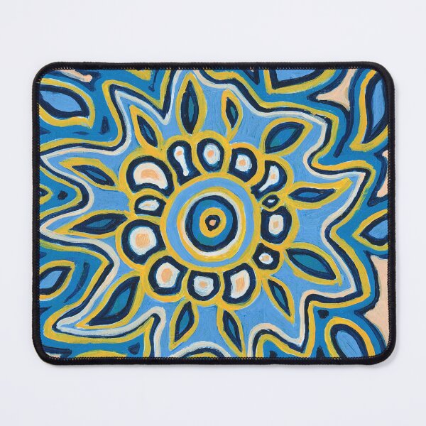 Item preview, Blue Lotus Mandala | Spiritual Boho Art designed and sold by DanjaArt.