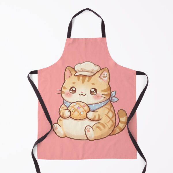 Item preview, Cute Kawaii Baker Cat with Melonpan Sticker designed and sold by Arte Para Rebaja.