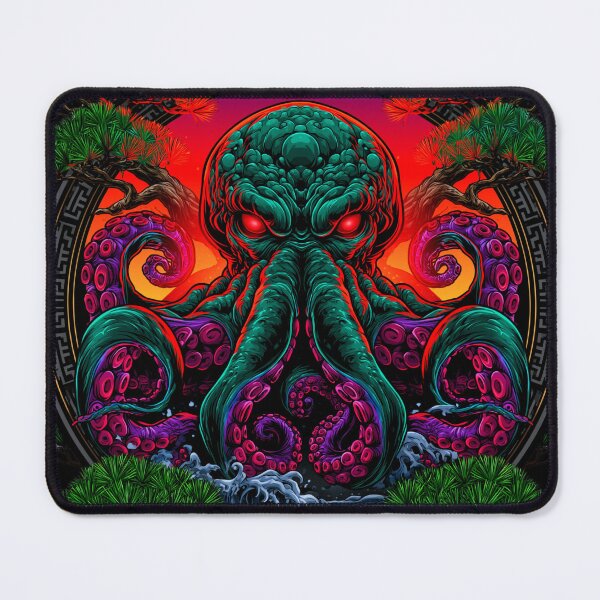 Item preview, Retro Dark Octopus designed and sold by GoblinForge.