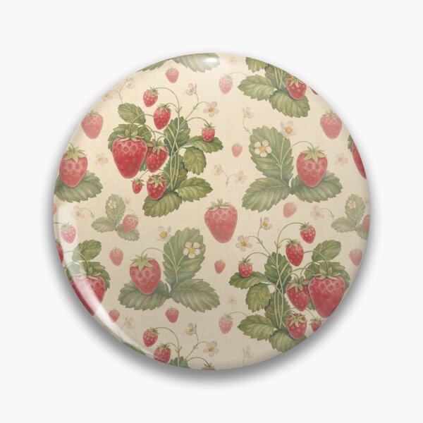 Item preview, Vintage Strawberry Botanical Pattern | Cottagecore Floral Fruit Seamless Design | Rustic Garden Aesthetic designed and sold by RJACreative.