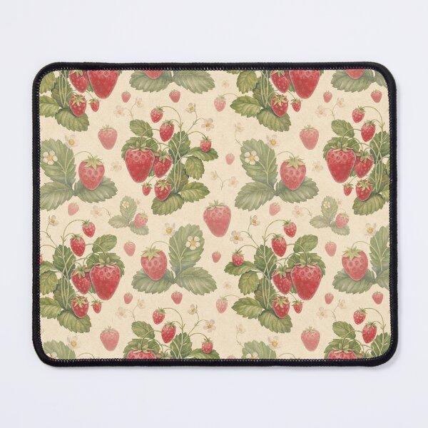Item preview, Vintage Strawberry Botanical Pattern | Cottagecore Floral Fruit Seamless Design | Rustic Garden Aesthetic designed and sold by RJACreative.