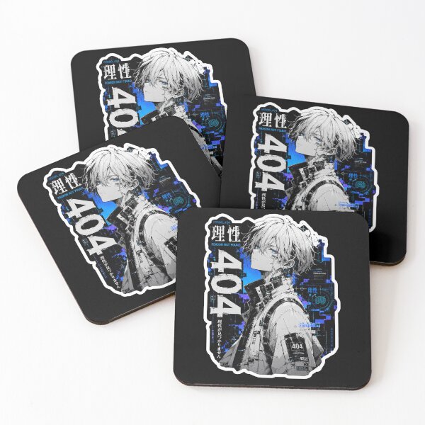 Item preview, Reason 404 (理性) - Cyberpunk Anime Boy Die Cut Sticker designed and sold by Japan-kanji-ya.