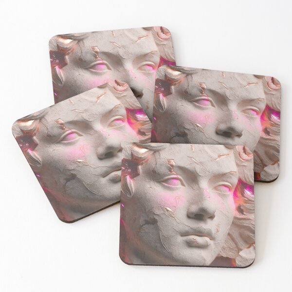 Item preview, Surreal Pink Classical Marble Bust designed and sold by IntelliMindDesigns.