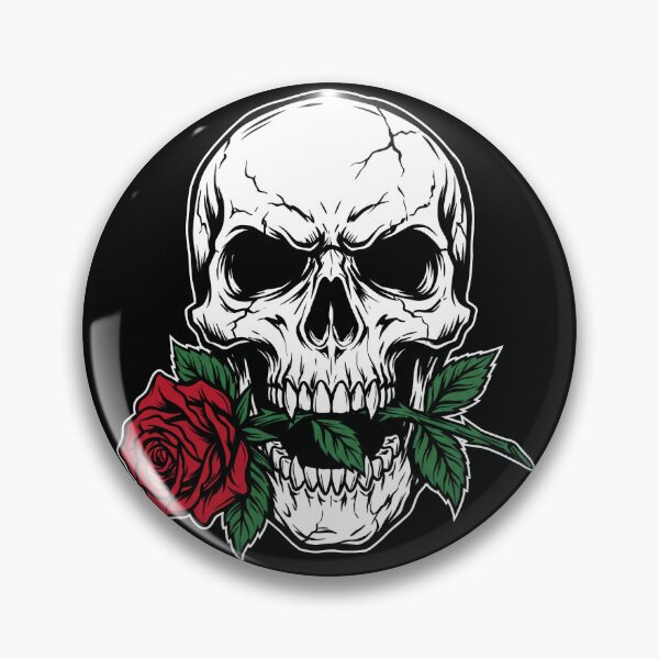 Item preview, Dark Romance: Skull and Red Rose Tattoo Graphic designed and sold by seven things shop.