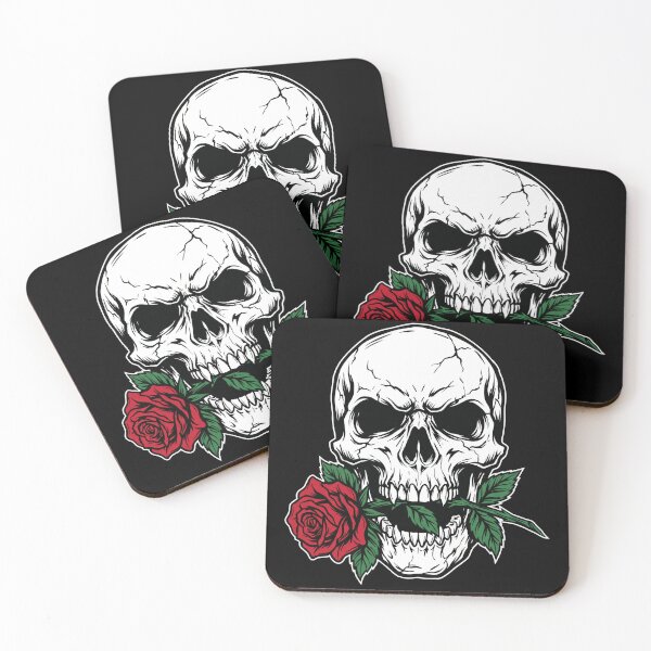 Item preview, Dark Romance: Skull and Red Rose Tattoo Graphic designed and sold by seven things shop.