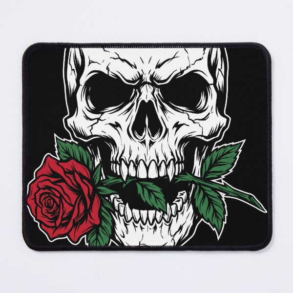 Item preview, Dark Romance: Skull and Red Rose Tattoo Graphic designed and sold by seven things shop.