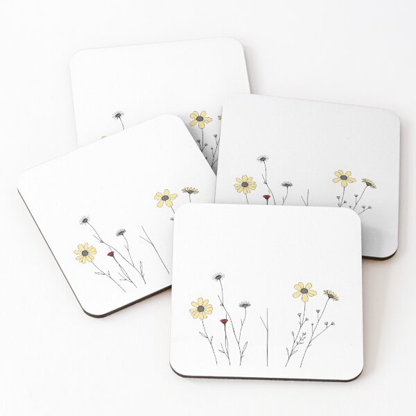 Item preview, Pressed Flowers Botanical Line - Modern Graphic Ar designed and sold by QuirkThreadsCo.