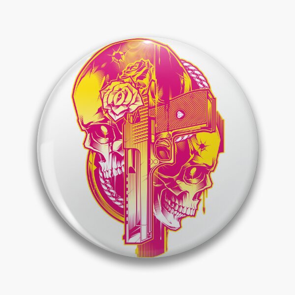 Item preview, Skull and Desert Eagle vector tattoo designed and sold by Blackout  Brother.