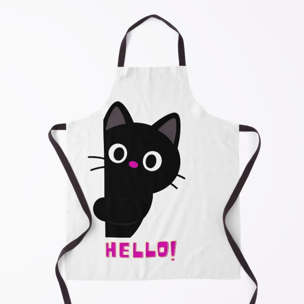 Item preview, Cute Peeking Cat says Hello! designed and sold by Wry.