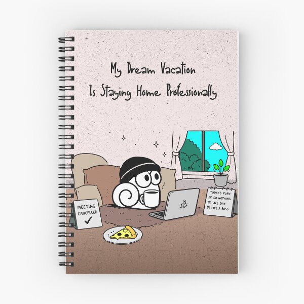 Item preview, Staying Home Professionally - Funny WFH Introvert Snail designed and sold by snewen.