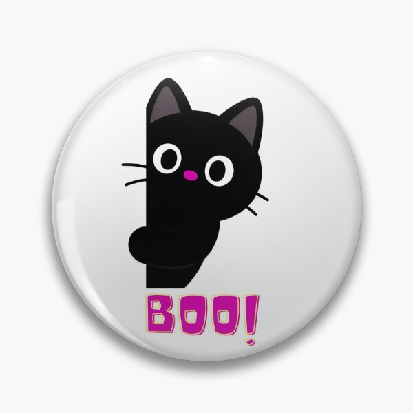 Item preview, Cute Peeking Cat says Boo! designed and sold by Wrybird.