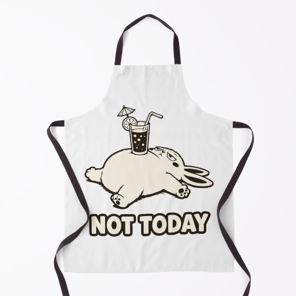 Item preview, Not Today Meme — Funny Fat Rabbit — Cute Procrastination designed and sold by MalisoStickers.