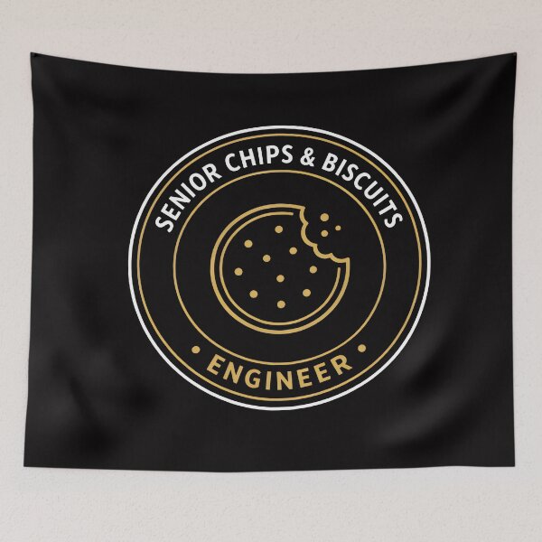 Item preview, Senior Chips And Biscuits Engineer Snack Seal designed and sold by SplashTastic.