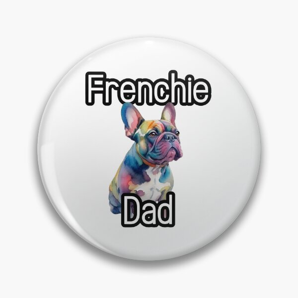 Item preview, Frenchie Dad Vibrant Watercolor Canine Portrait designed and sold by StranHabesre51.