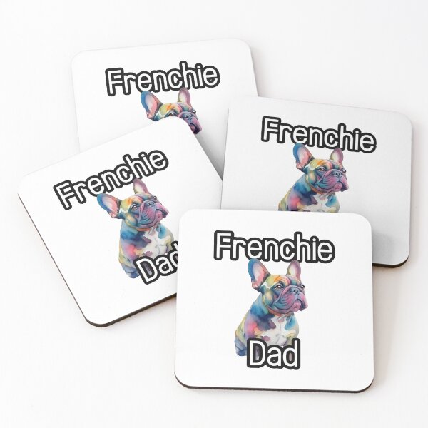 Item preview, Frenchie Dad Vibrant Watercolor Canine Portrait designed and sold by StranHabesre51.