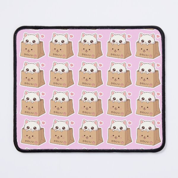 Item preview, Cute Kawaii White Cat in a Paper Bag designed and sold by NovaCraft.