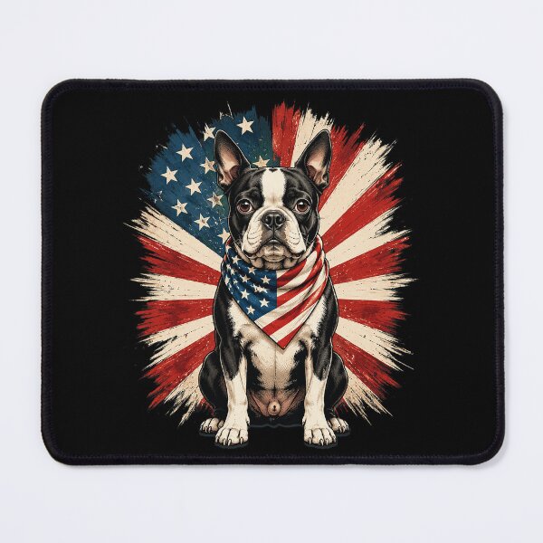 Item preview, Boston Terrier 4th of July Patriotic Dog designed and sold by OlakunleOloroz.