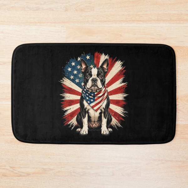 Item preview, Boston Terrier 4th of July Patriotic Dog designed and sold by OlakunleOloroz.