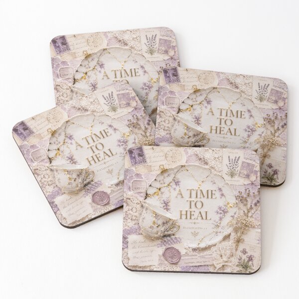 Item preview, Chapter 3 3 Faith Art Kintsugi Teacup Lace Scrapbook Stamps Collage Gold designed and sold by mizuNgrace.