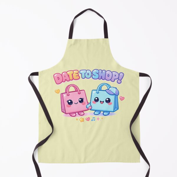 Item preview, Date To Shop Cute Shopping Bag Couple designed and sold by SplashTastic.