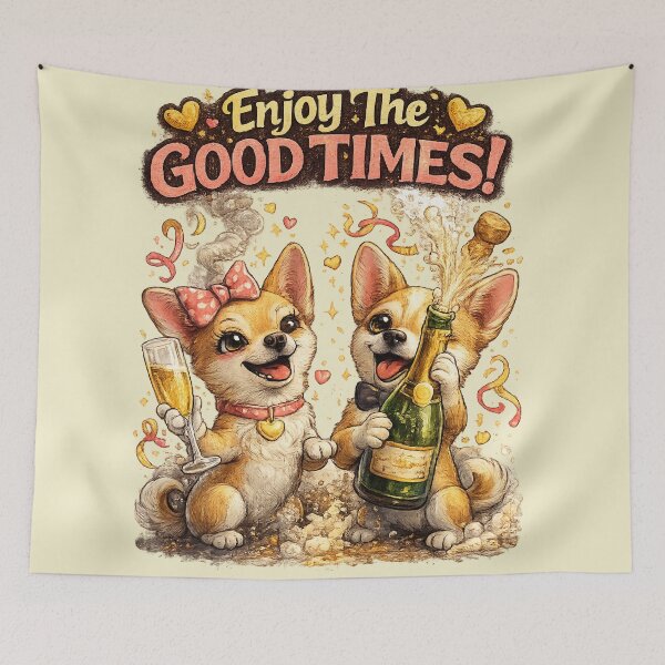 Item preview, Enjoy The Good Times Cute Dogs designed and sold by mr.bardook.