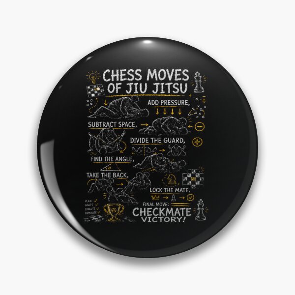 Item preview, Jiu Jitsu Chess moves designed and sold by CoolCrazyQuirky.