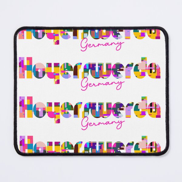 Item preview, Hoyerswerda, Germany, Vibrant Abstract City Typography Art designed and sold by Wanderful-roads.