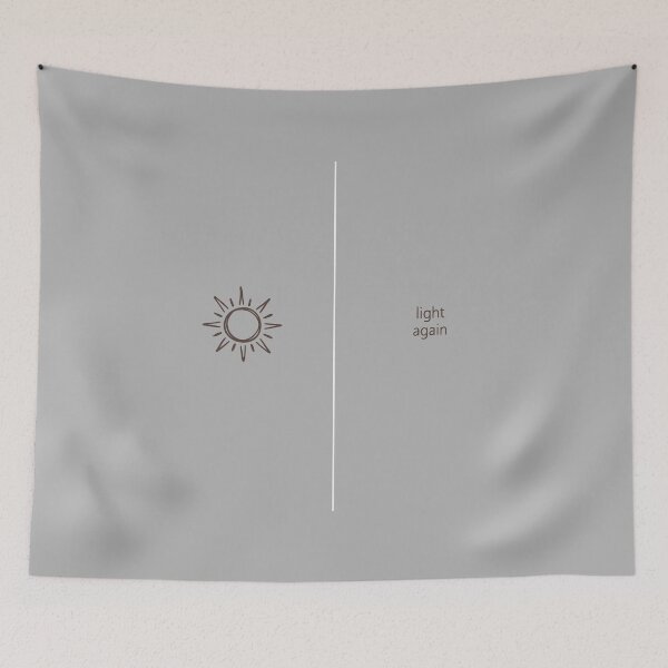 Item preview, Light Again Minimalist Boho Sun Mental Health designed and sold by SplashTastic.