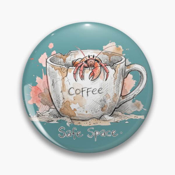 Item preview, Safe Space: The Coffee Mug Hermit Crab Illustration designed and sold by SoulPT.