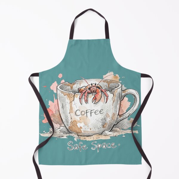 Item preview, Safe Space: The Coffee Mug Hermit Crab Illustration designed and sold by SoulPT.