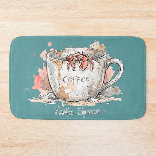 Item preview, Safe Space: The Coffee Mug Hermit Crab Illustration designed and sold by SoulPT.