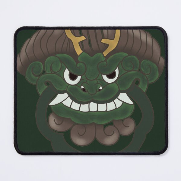 Item preview, Ancient East Asian Goblin Mask Halloween Costume Art designed and sold by DaHaeStudio.
