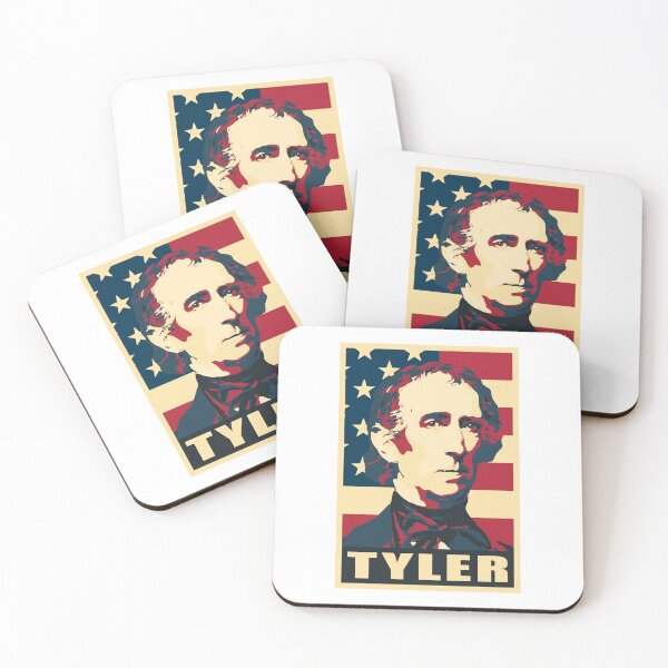Item preview, John Tyler US President American Flag Pop Art designed and sold by marke770.
