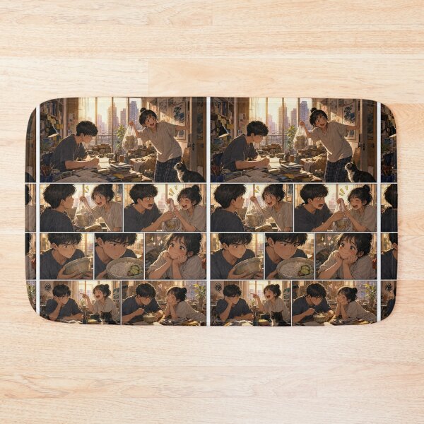 Item preview, Student Life Cozy Reading Room Comic Print designed and sold by Grafititee.