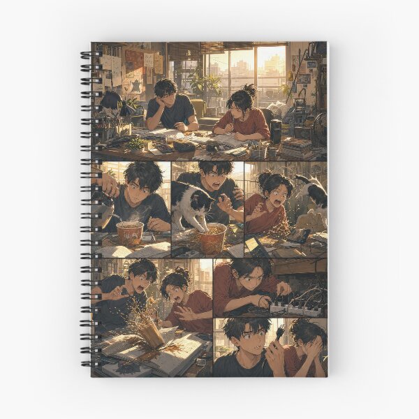 Item preview, Student Life Cozy Reading Room Comic Print designed and sold by Grafititee.