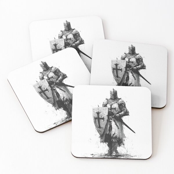 Item preview, Medieval Crusader Knight Templar Cross Shield Art designed and sold by GrinGalore.