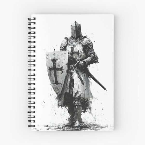 Item preview, Medieval Crusader Knight Templar Cross Shield Art designed and sold by GrinGalore.