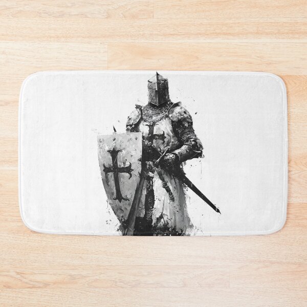 Item preview, Medieval Crusader Knight Templar Cross Shield Art designed and sold by GrinGalore.