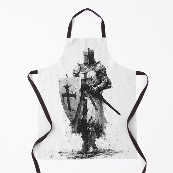 Item preview, Medieval Crusader Knight Templar Cross Shield Art designed and sold by GrinGalore.