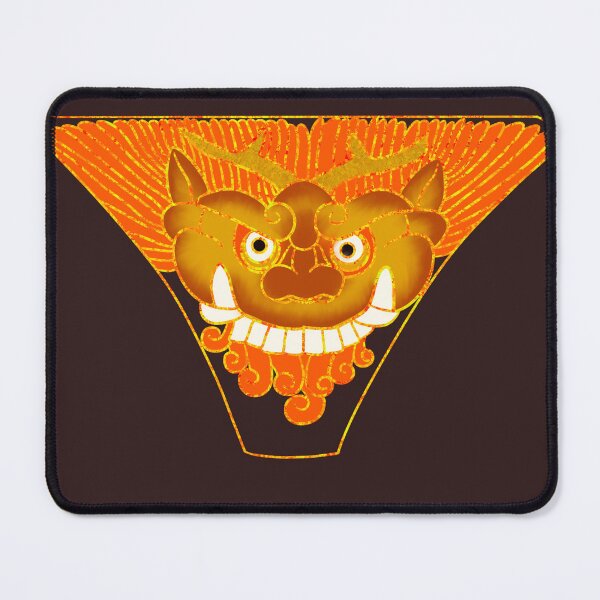 Item preview, Ancient East Asian Goblin Mask Halloween Costume Art designed and sold by DaHaeStudio.